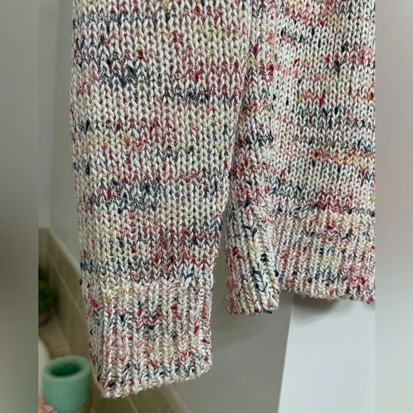 Ann Taylor Loft Sweater Women's XXSP. Petite Sweater. Multicolor w/gold metallic - Picture 5 of 5